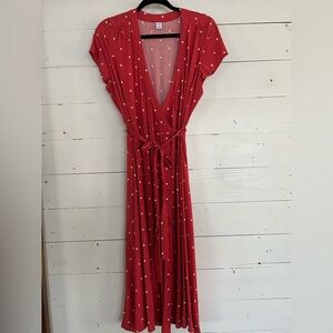 Old Navy Polka Dot Wrap Dress